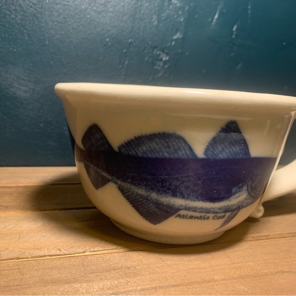 CHATHAM POTTERY IN-GLAZE DECAL - ATLANTIC COD - CHOWDER MUG 16 Oz - Picture 5 of 13
